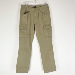 New Gap Factory Slim Cargo Pants Mens 31/30 Beige Preppy Classic Utility NWOT
